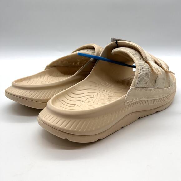 New HOKA Shoes Men Sz 14 Shortbread Ora Luxe Recovery Slide Sandals Tan 1134150 main image 9